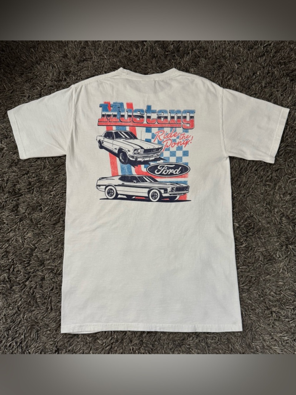 Vintage Ford Mustang Ride The Pony T Shirt
